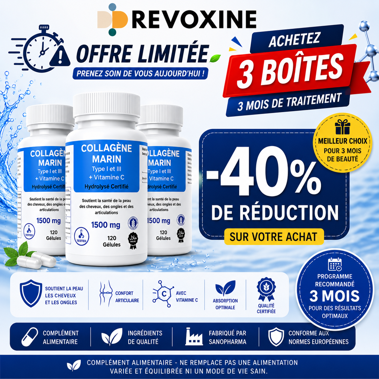 Collagène Marin 120 gélules